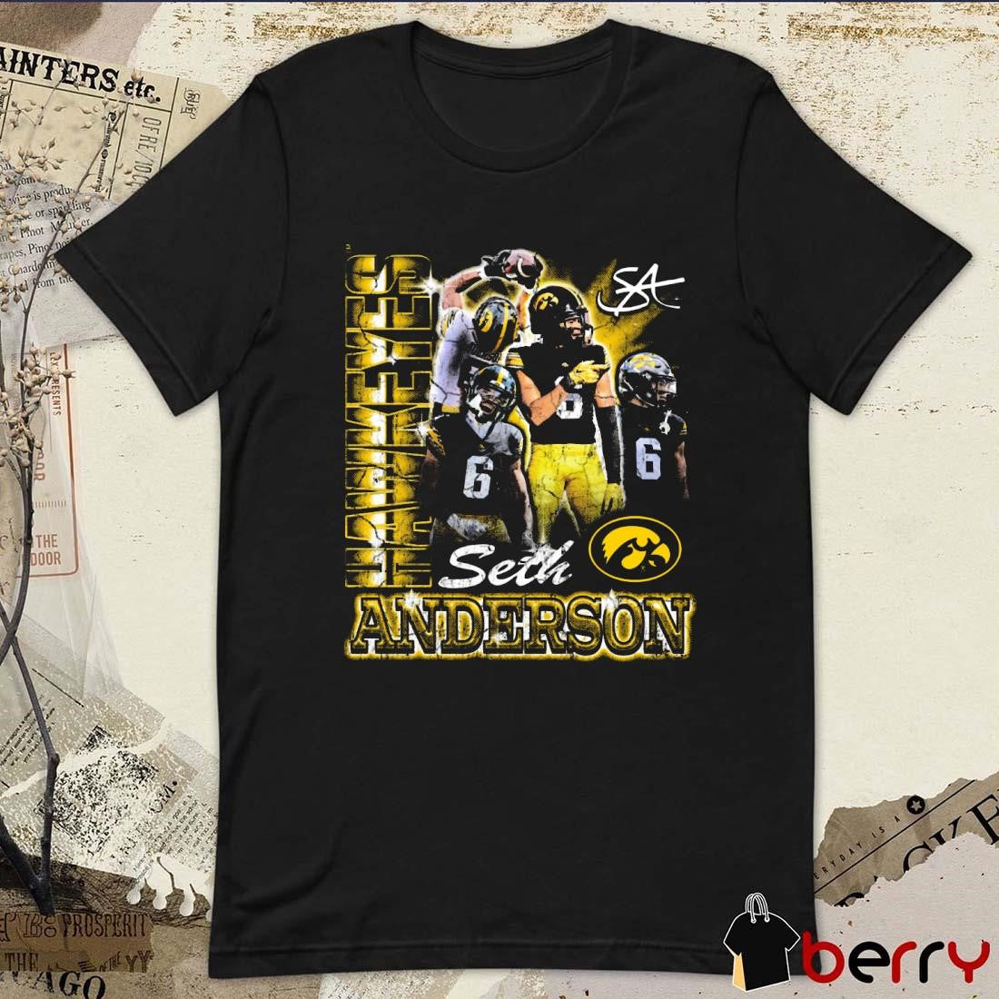 Seth Anderson Iowa Hawkeyes 90s Graphic t-shirt