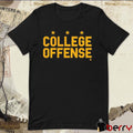 Shane Peacher Wearing College Offense t-shirt