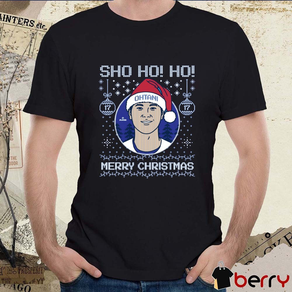 Sho Ho Ho Merry Christmas Shohei Ohtani Los Angeles Dodgers Ugly Christmas Sweater 2025 t-shirt