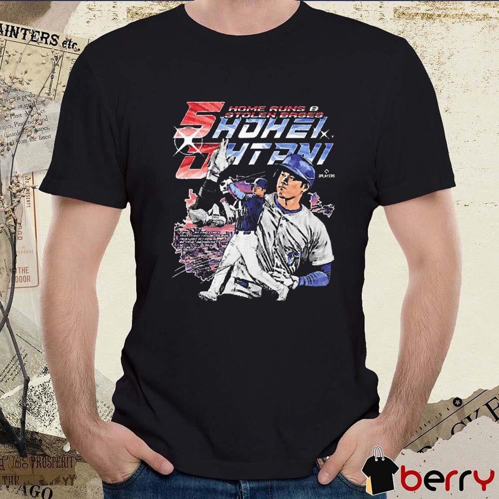 Shohei Ohtani Los Angeles Dodgers 50-50 Club Vintage Signature t-shirt