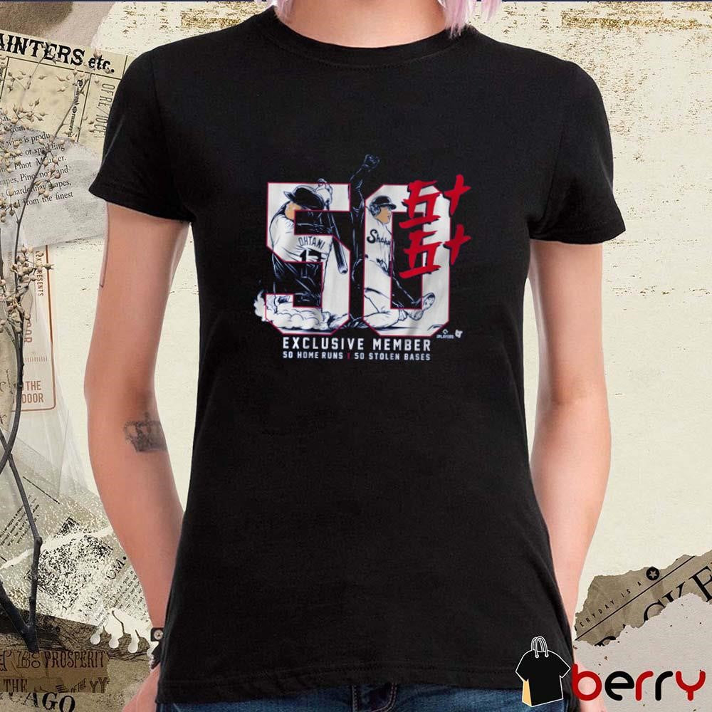 Shohei Ohtani Los Angeles Dodgers 50 Home Runs 50 Stolen Bases Exclusive Member t-shirt