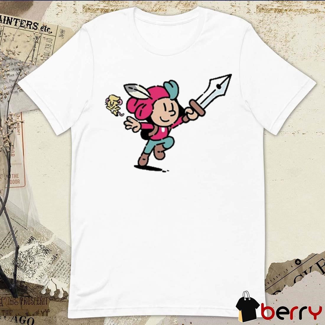 Shuhei Yoshida The Plucky Squire t-shirt