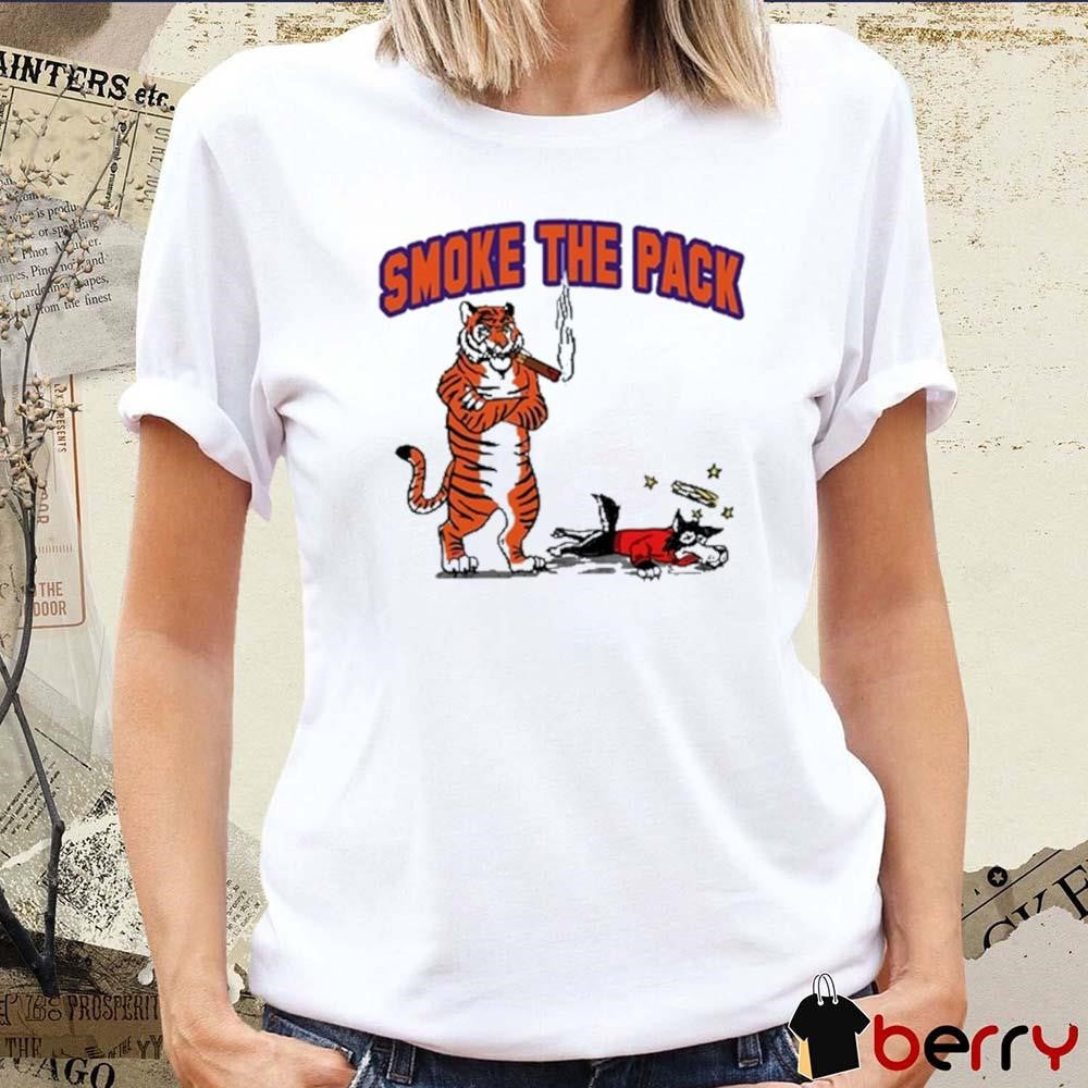Smoke The Pack Clemson Tigers Vs. NC State Wolfpack t-shirt