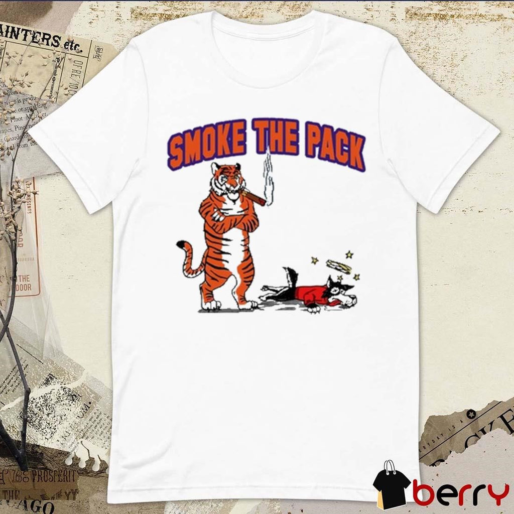 Smoke The Pack Clemson Tigers Vs. NC State Wolfpack t-shirt