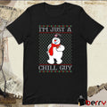 Snowman Just A Chill Guy Ugly Sweater Christmas 2024 t-shirt