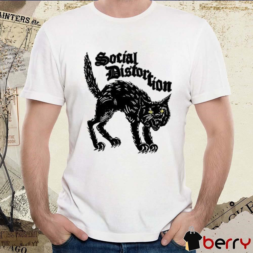 Social Distortion Black Kat Meow t-shirt