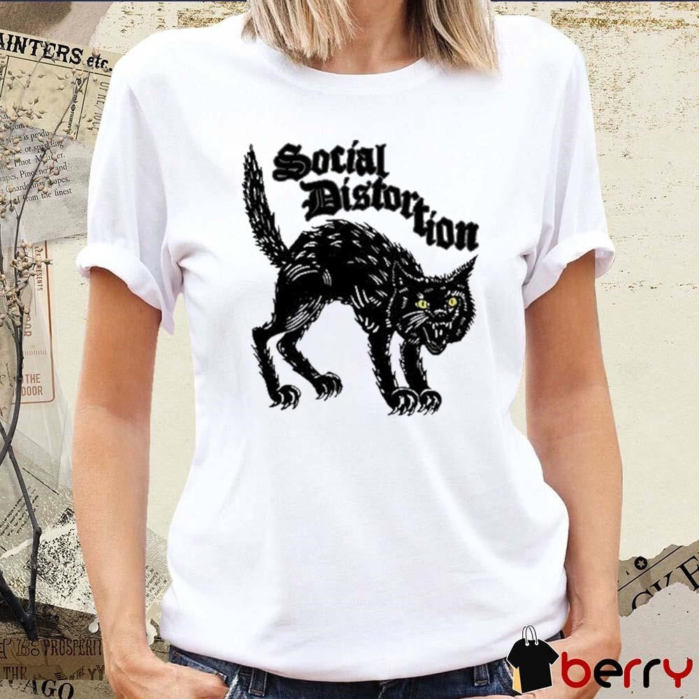 Social Distortion Black Kat Meow t-shirt