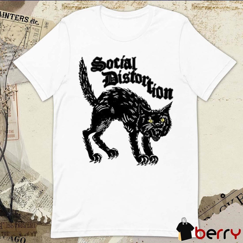 Social Distortion Black Kat Meow t-shirt
