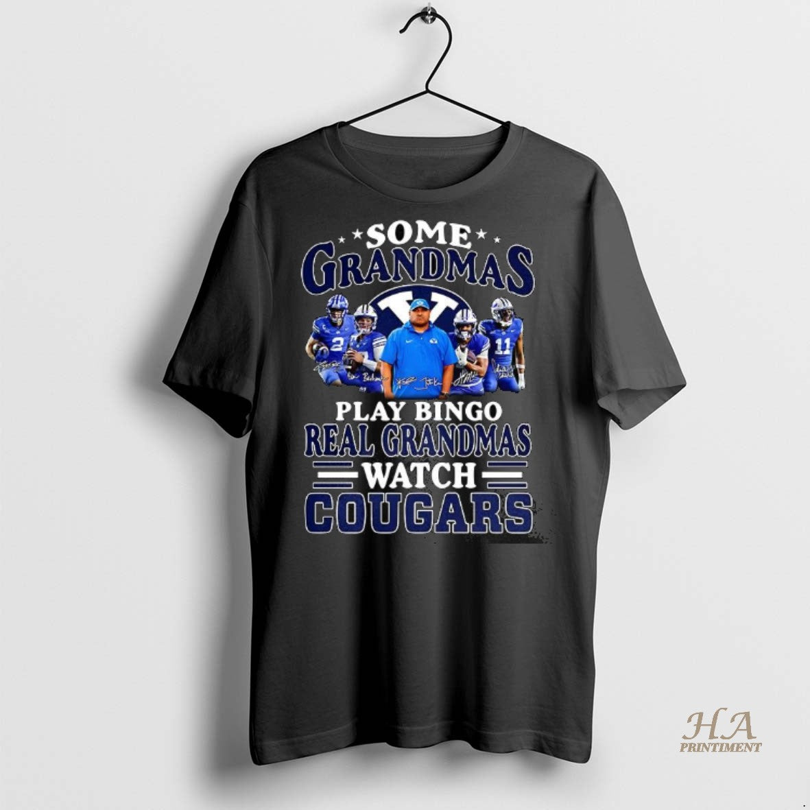 Official Some Grandmas Play Bingo Real Grandmas Watch Cougars Football Lover Signature Shirt