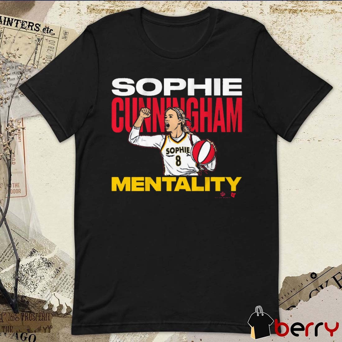 Sophie Cunningham Mentality Indiana Fever Basketball Graphic t-shirt