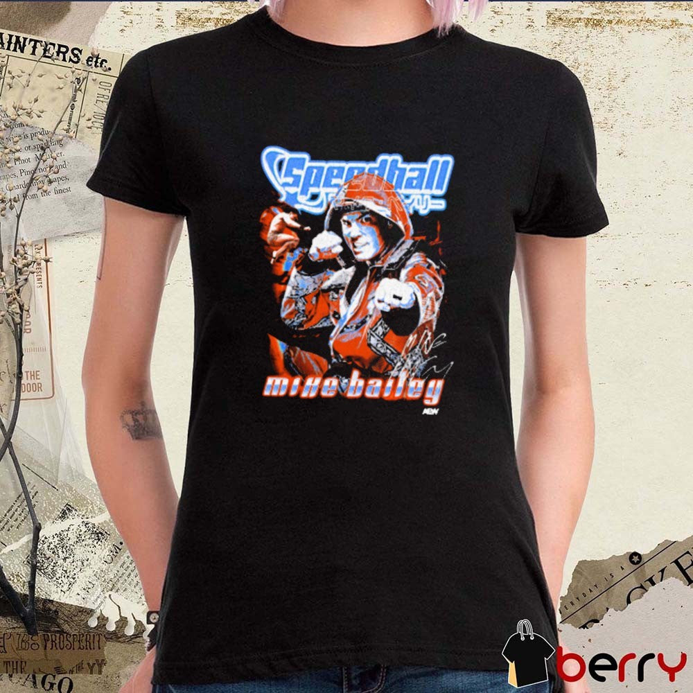 Speedball Mike Bailey Time Adventure Signature AEW 2025 t-shirt