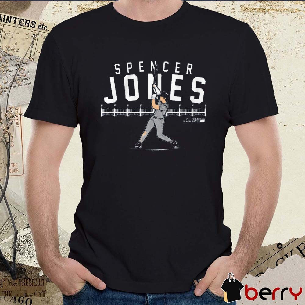 Spencer Jones Slugger Swing New York Yankees Baseball Graphic t-shirt