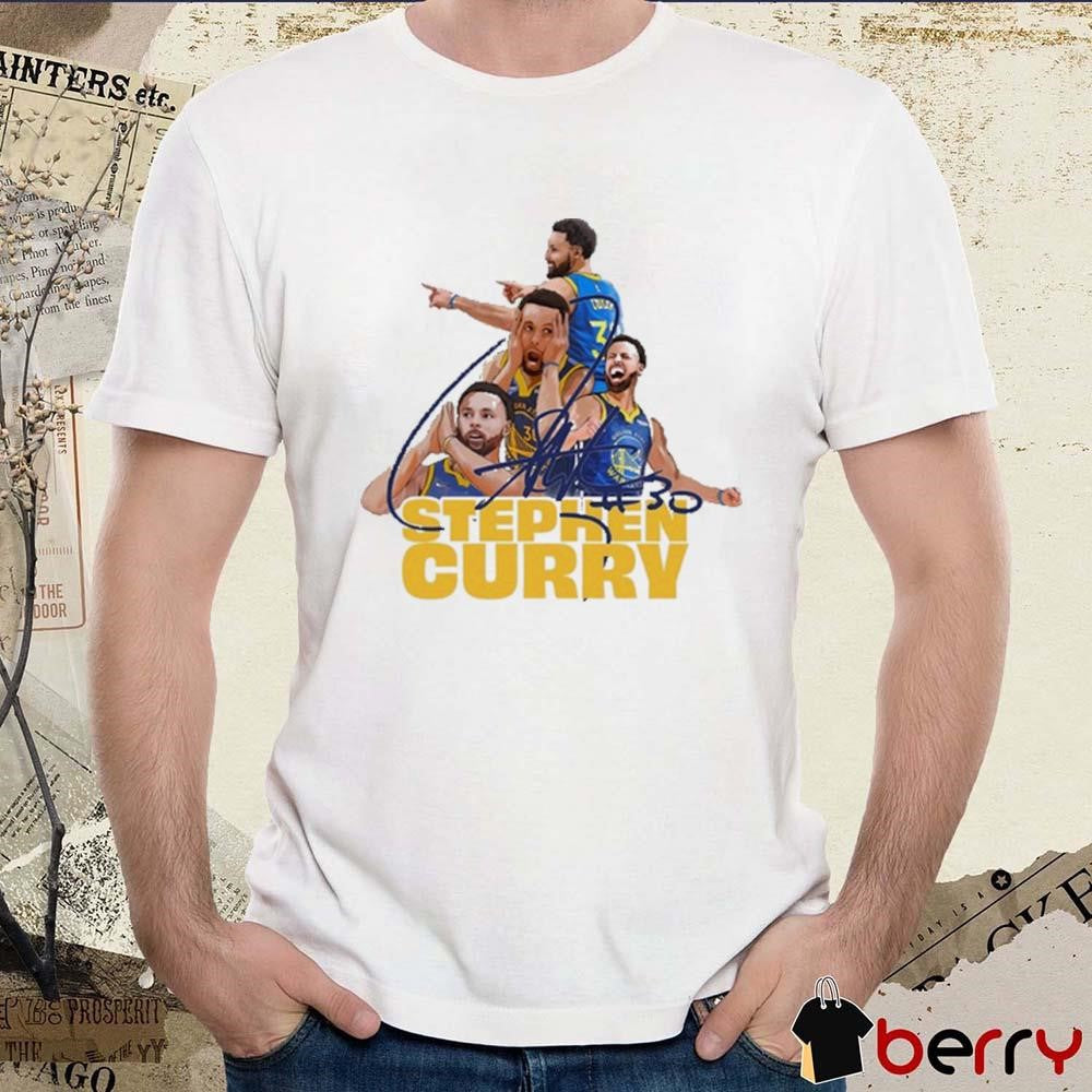 Stephen Curry 30 Golden State Warriors NBA Signature Graphic t-shirt