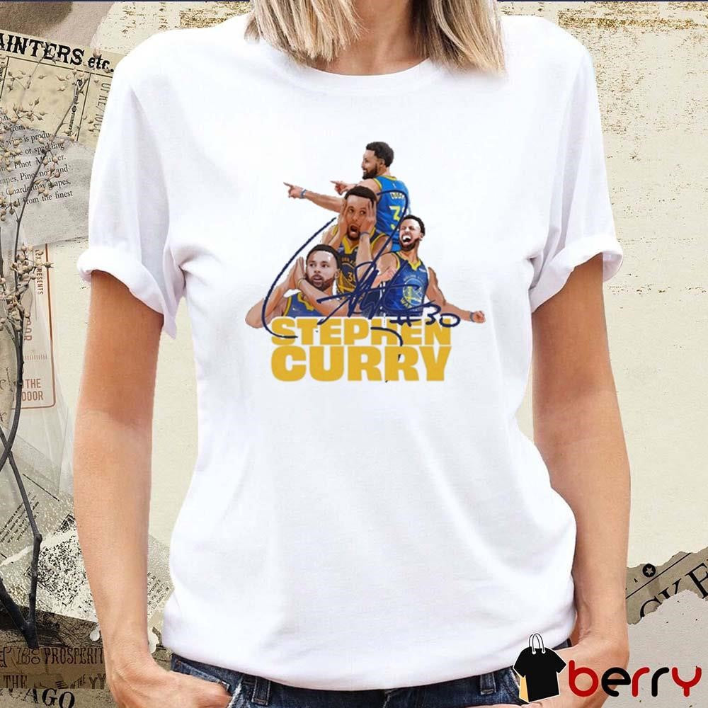 Stephen Curry 30 Golden State Warriors NBA Signature Graphic t-shirt