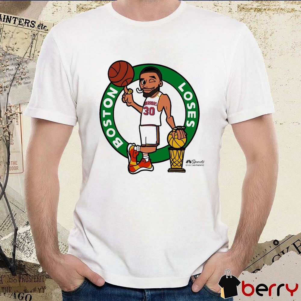 Stephen Curry Golden State Warriors Boston Loses Cartoon t-shirt