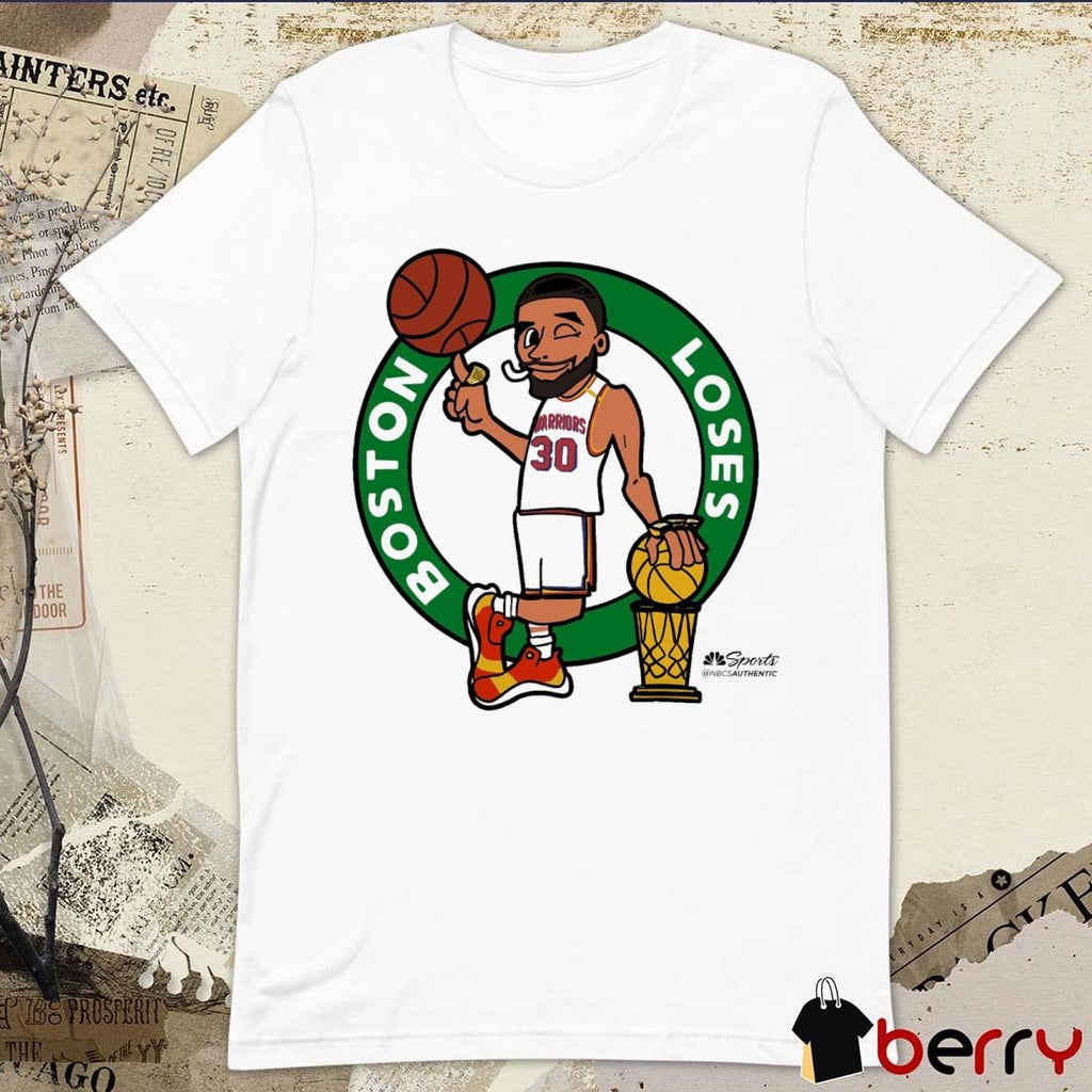 Stephen Curry Golden State Warriors Boston Loses Cartoon t-shirt