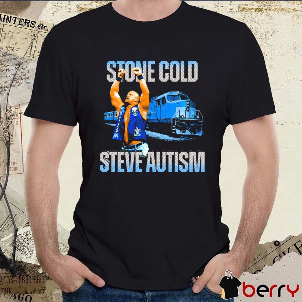 Stone Cold Steve Autism Train Graphic t-shirt