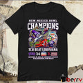 TCU Horned Frogs Beat Louisiana New Mexico Bowl 2024 Champions 34-3 Score Dec 28 At University Stadium Mascot t-shirt