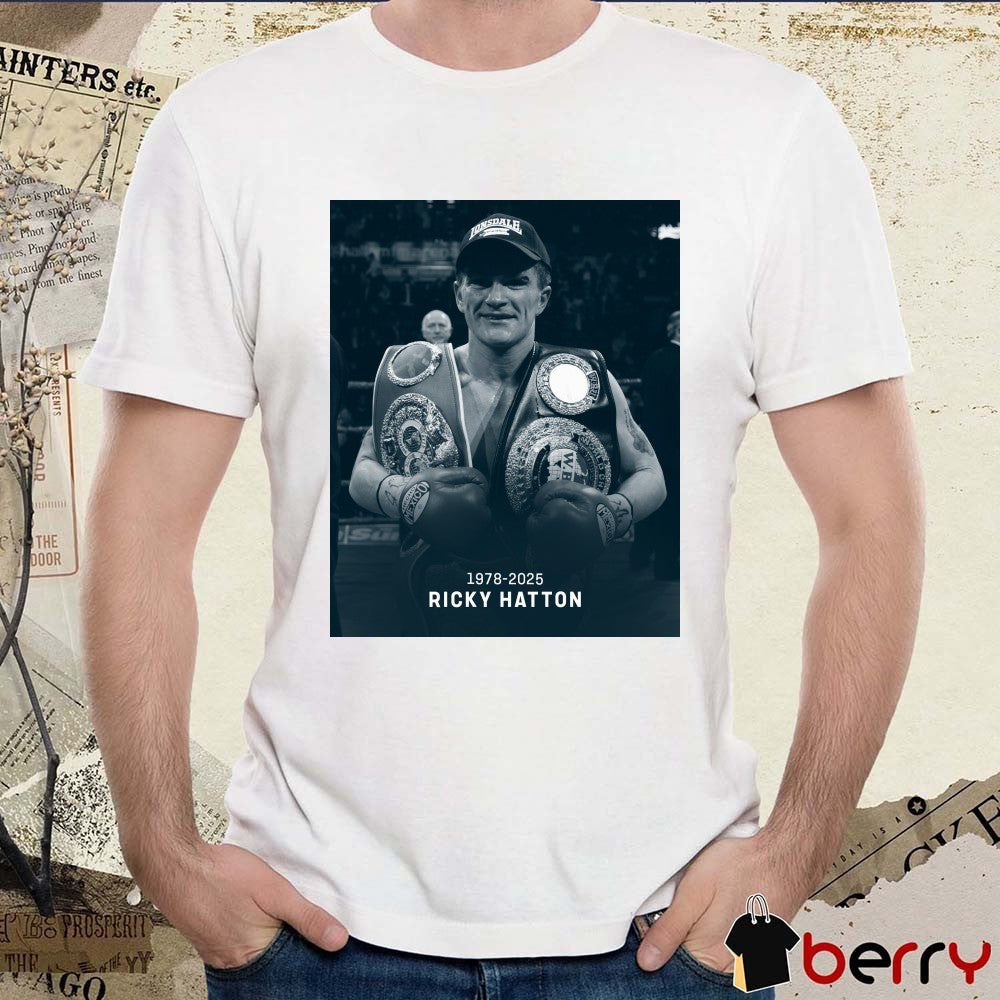 TNT Sports are saddened to learn of the passing of Ricky Hatton 1978-2025 Poster t-shirt