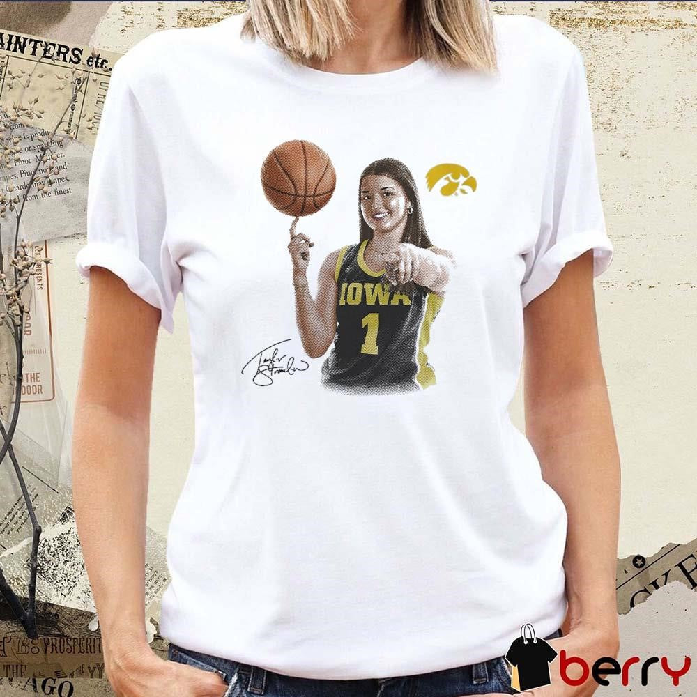 Taylor Stremlow Iowa Basketball Portrait Signature t-shirt