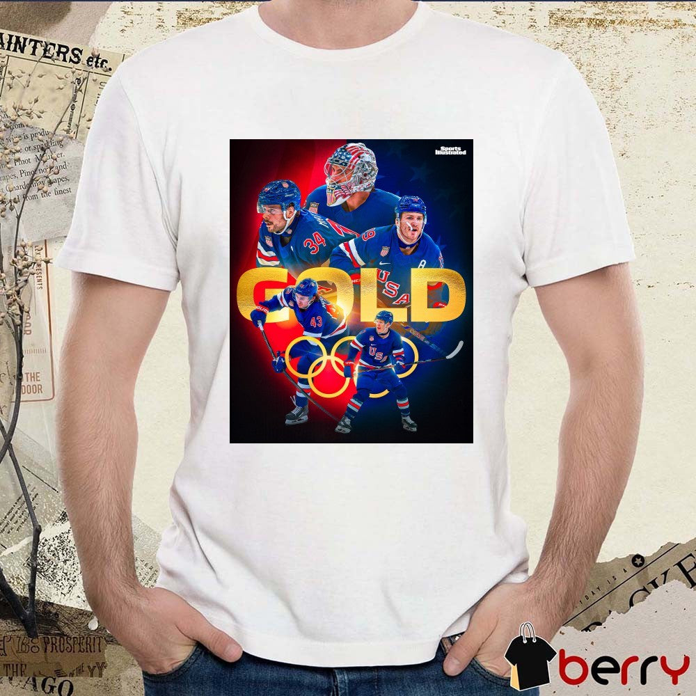 Team USA Gold Medals Olympic Winter Games Milano Cortina 2026 Sports Illustrated Poster t-shirt