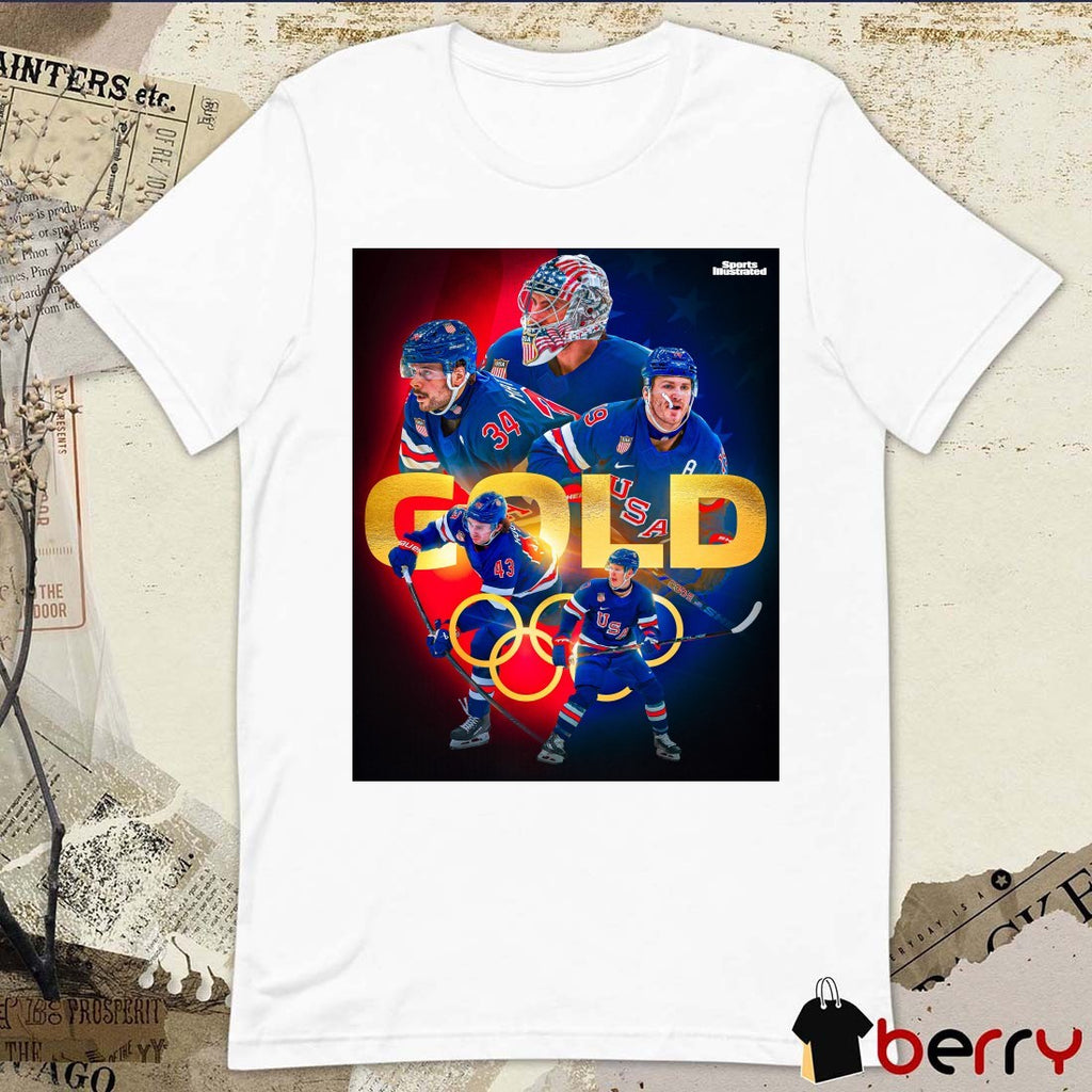 Team USA Gold Medals Olympic Winter Games Milano Cortina 2026 Sports Illustrated Poster t-shirt