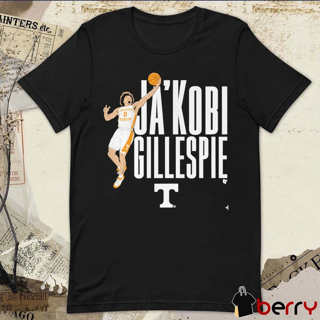 Tennessee Vols Basketball Ja’Kobi Gillespie Name Pose t-shirt