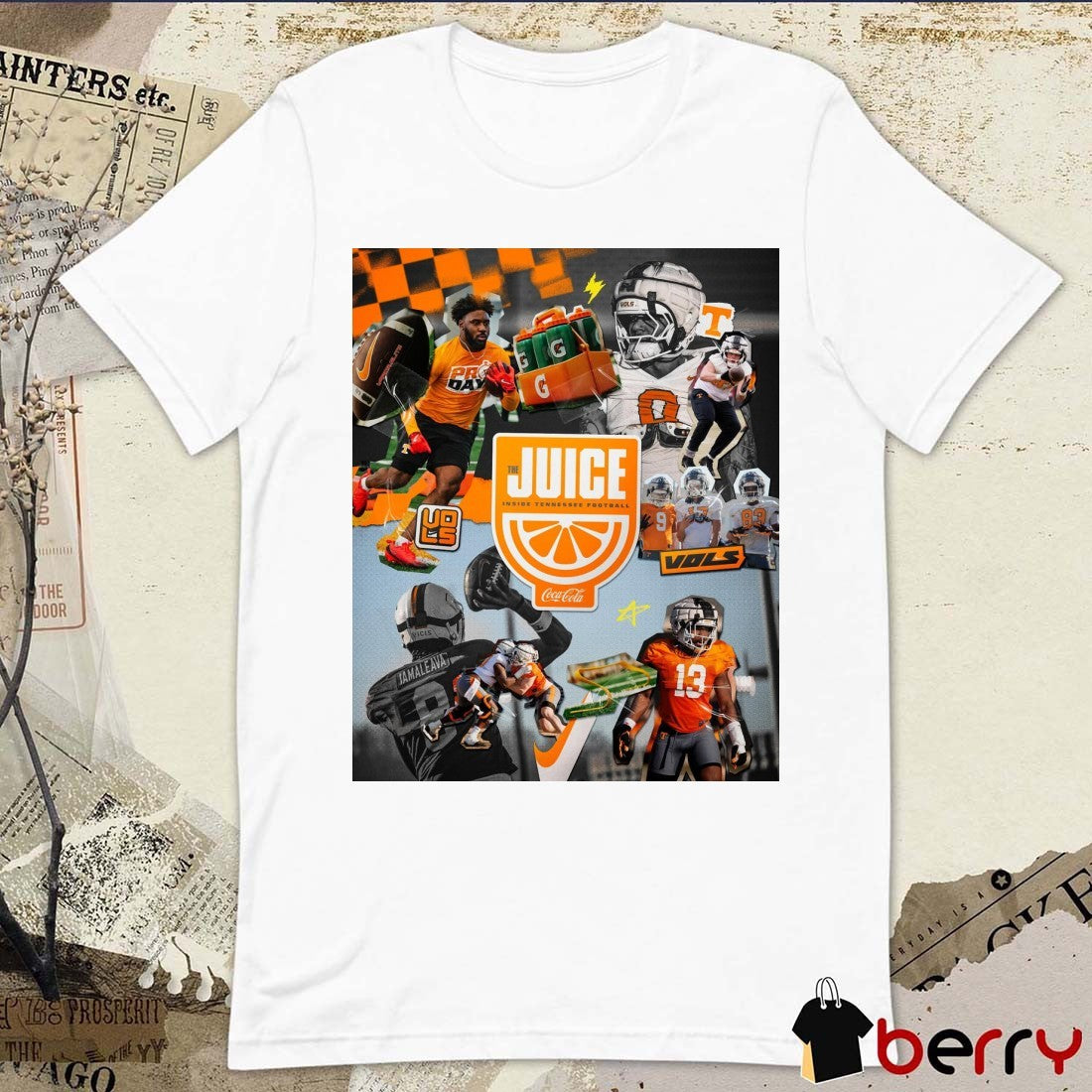 Tennessee Vols Football The Juice Inside Tennessee Football First Episode Drops Tonight Poster t-shirt