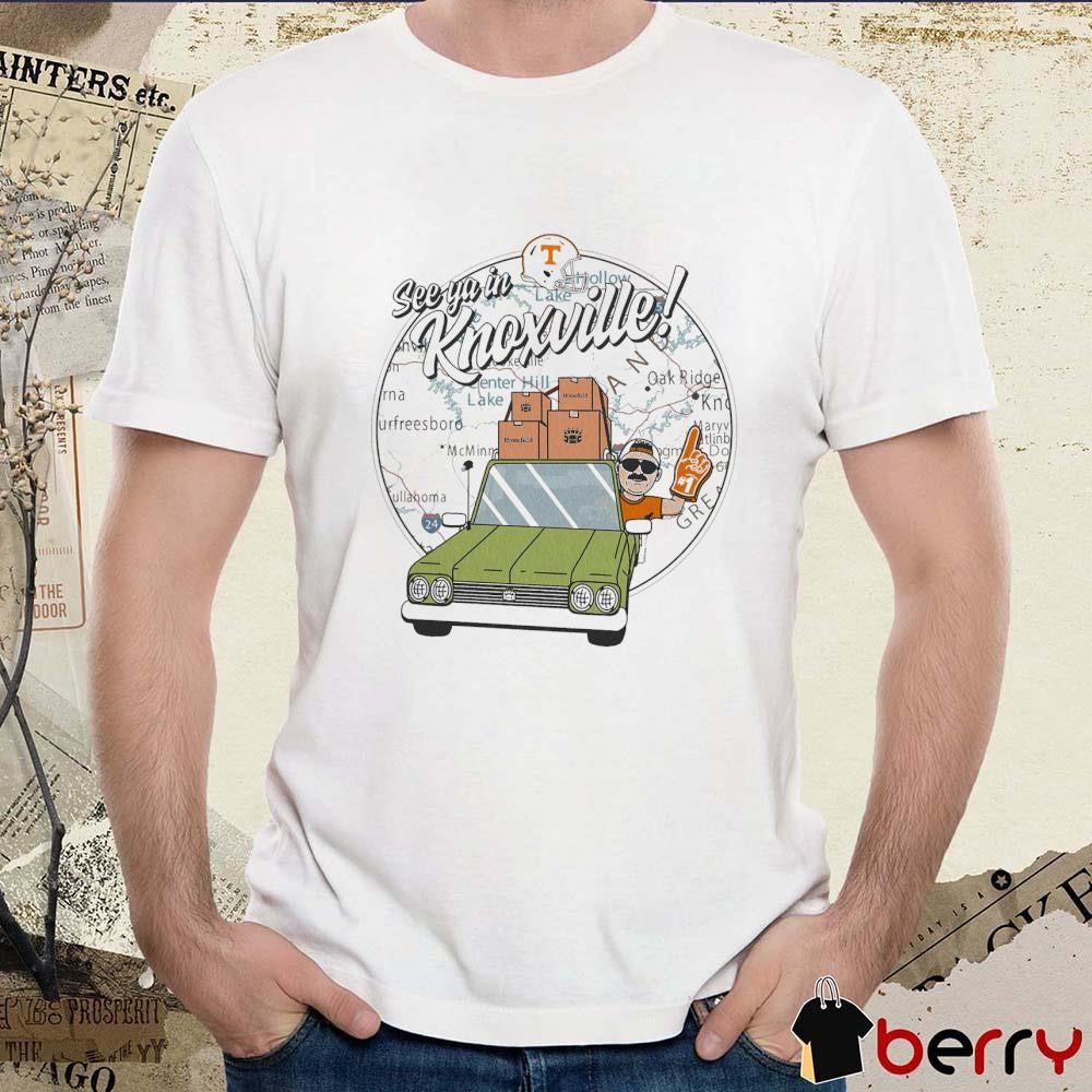 Tennessee Vols See Ya In Knoxville Map Paint t-shirt
