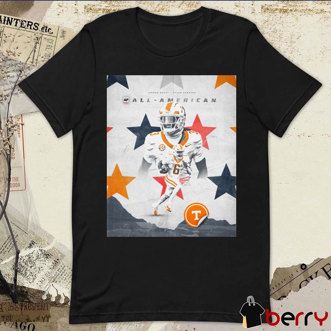 Tennessee Volunteers AP All-America team Jermod Mccoy Dylan Sampson Poster t-shirt