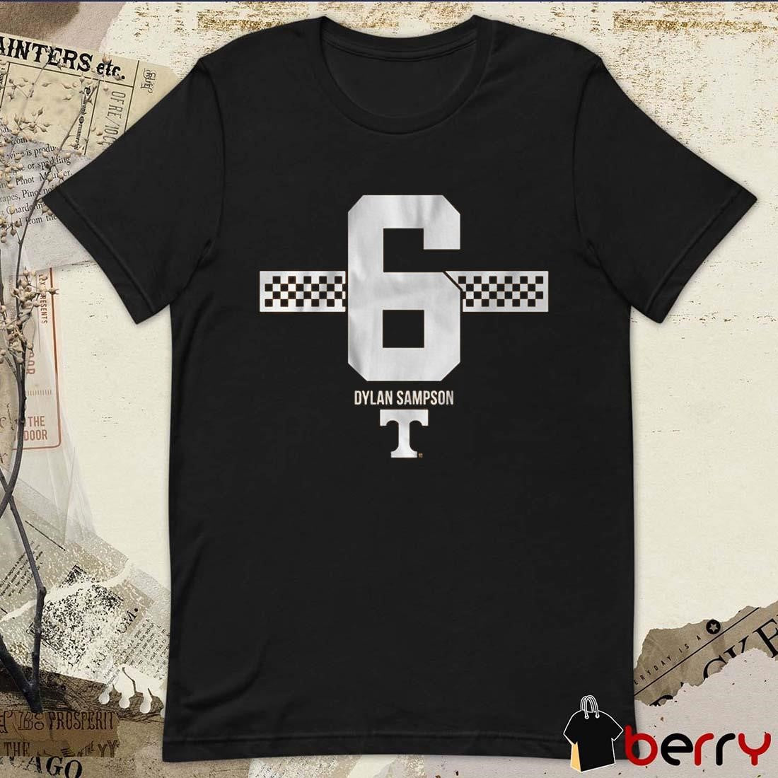 Tennessee Volunteers Football Dylan Sampson 6 Stripe NCAA t-shirt