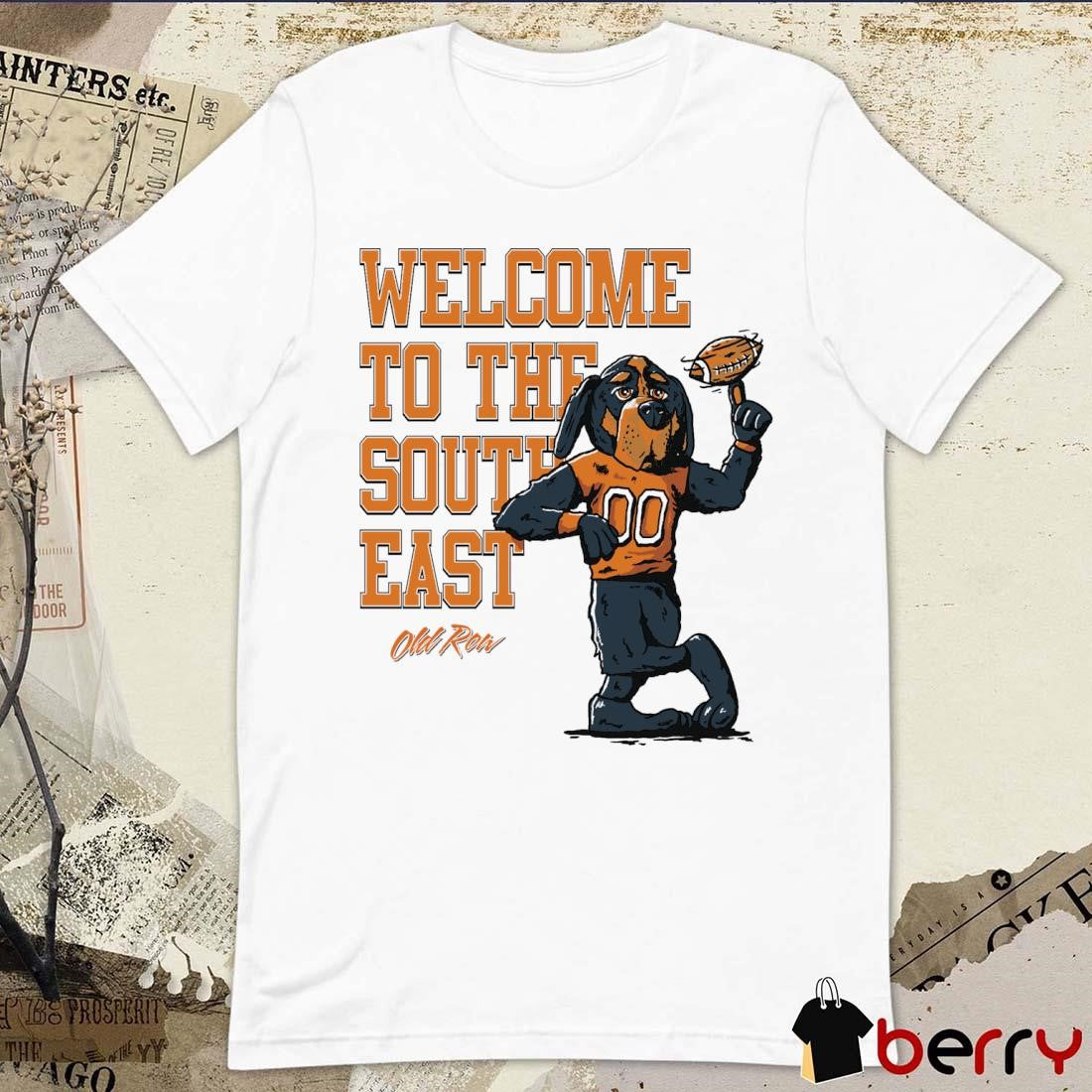 Tennessee Volunteers Welcome To The Southeast t-shirt
