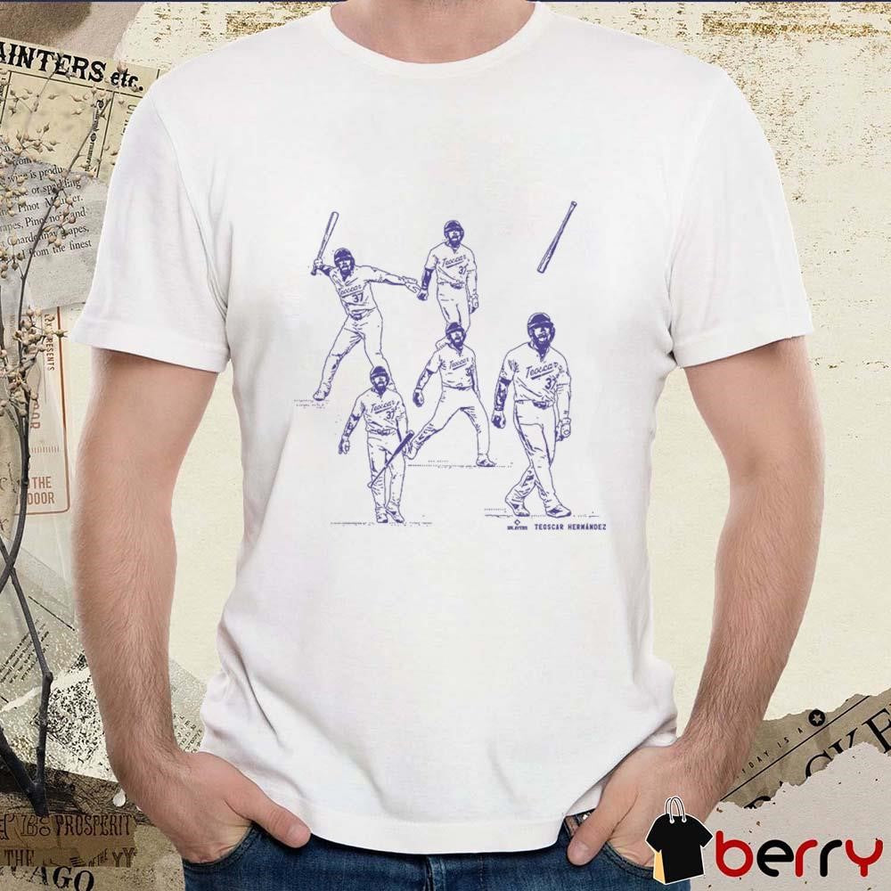 Teoscar Hernández Bat Flip Los Angeles Dodgers MLB Painting t-shirt