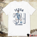 Tessa DellaRose #34 North Carolina Tar Heels Cartoon t-shirt