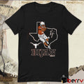 Texas Longhorn Football NCAA Bijan Robinson State Outline Signature t-shirt