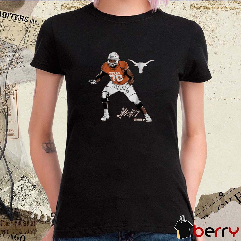 Texas Longhorn Football NCAA Kelvin Banks Superstar Pose Signature t-shirt