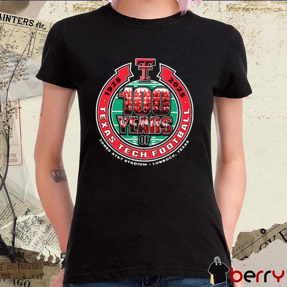 Texas Tech Red Raiders Football 1925-2025 Wreck ‘Em Tech Jones AT&T Stadium Lubbock Texas t-shirt