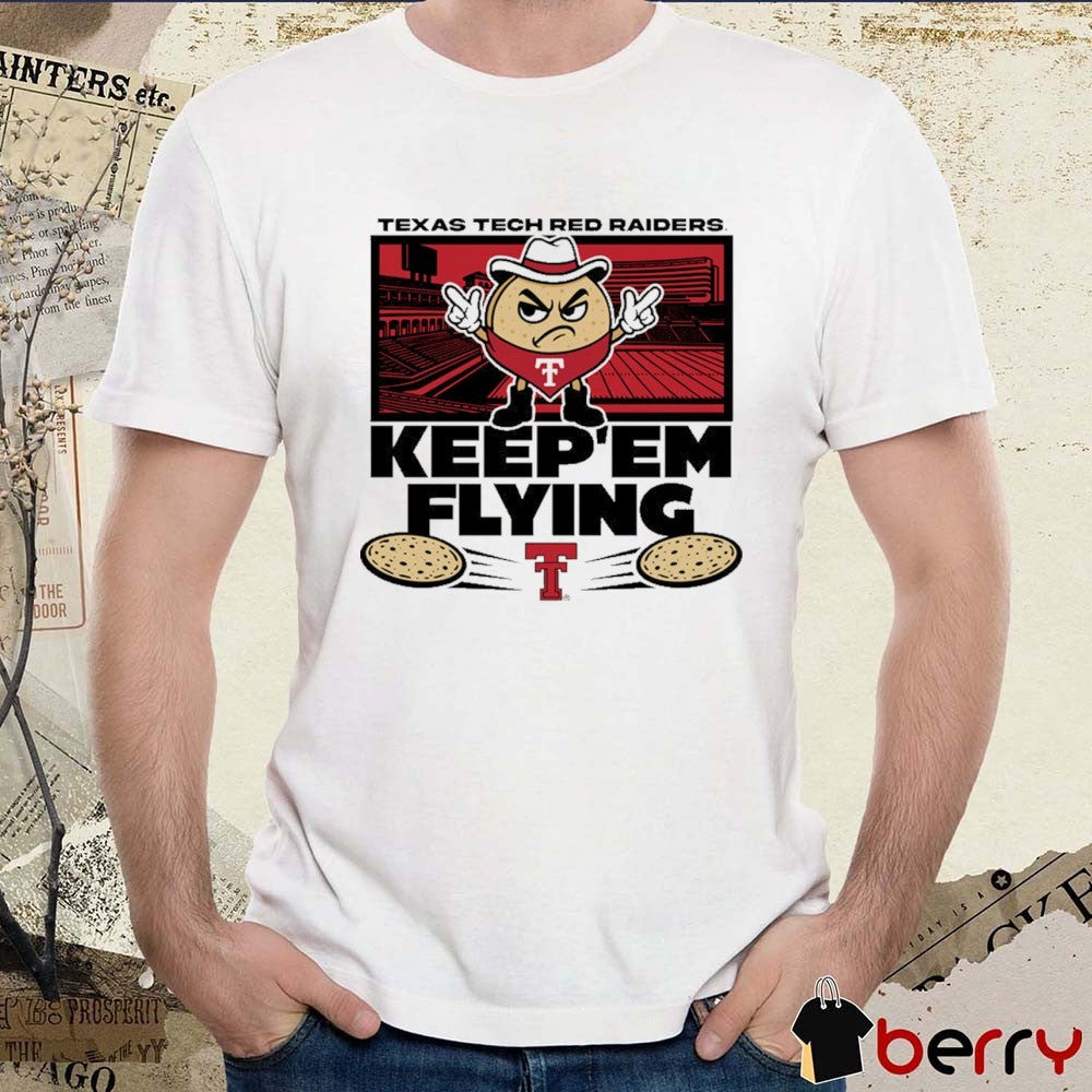 Texas Tech Red Raiders Football El Tortillo Keep ‘Em Flying Mascot t-shirt