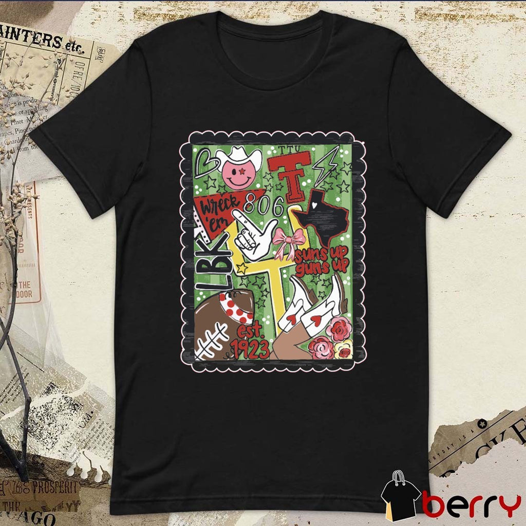Texas Tech Red Raiders NCAA The JC Wreck ‘Em Suns Up Est 1923 t-shirt