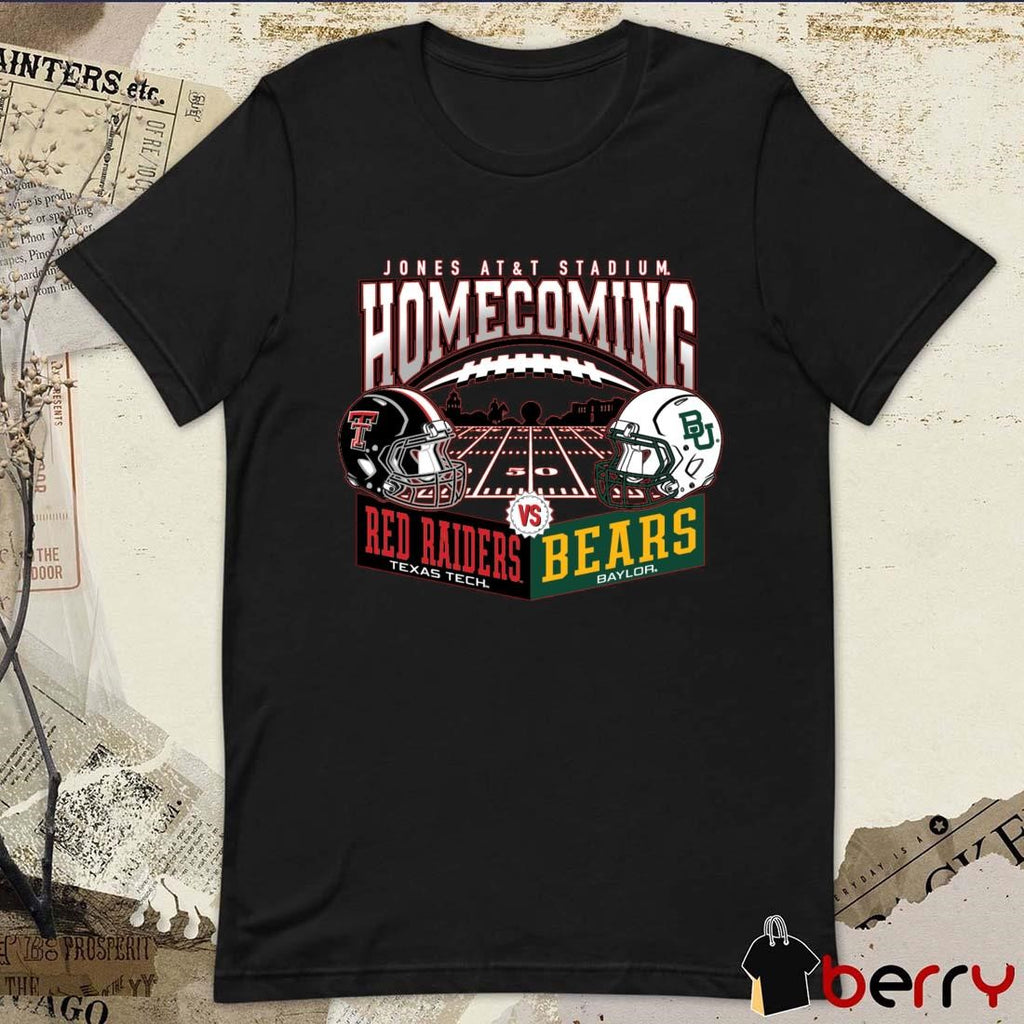 Texas Tech Red Raiders Vs Baylor Bears Helmet Jones AT&T Stadium Homecoming 2024 t-shirt