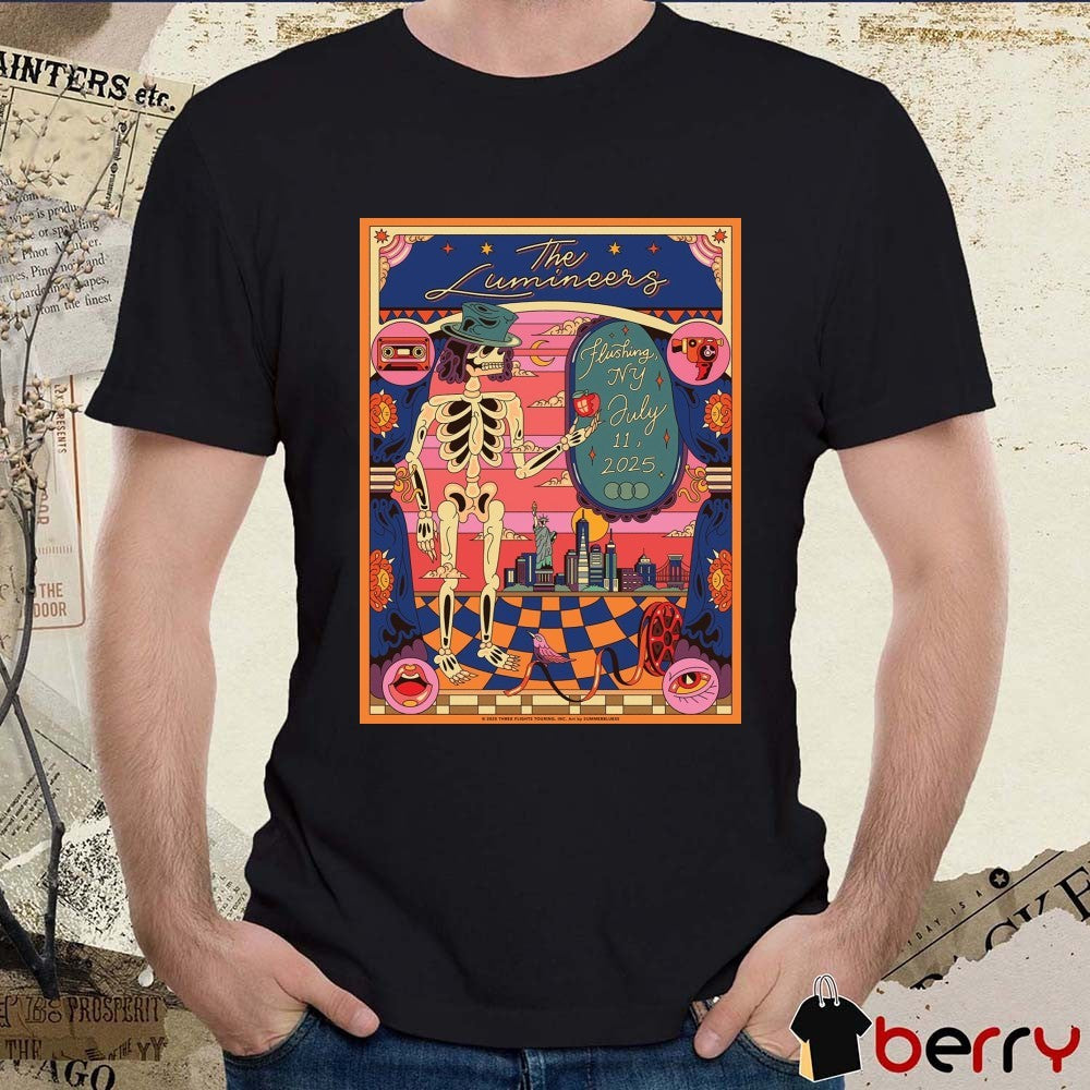 The Lumineers Concert at Citi Field In Flushing NY July 11 2025 Art Poster t-shirt