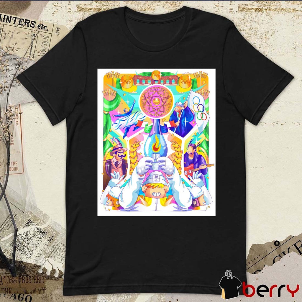The Magic Of The Closing Ceremony Inspires One Last Milano Cortina 2026 Art Poster t-shirt