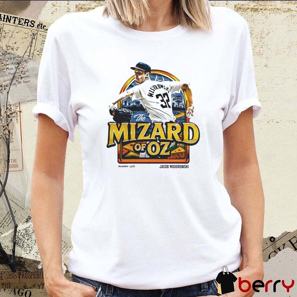 The Mizard of Oz Jacob Misiorowski Milwaukee Brewers MLBPA Retro Painting t-shirt