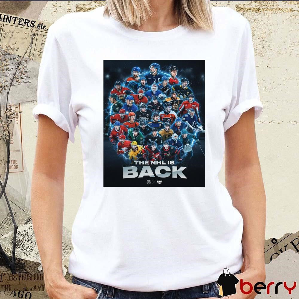 The NHL Is Back All Players All Teams Poster t-shirt