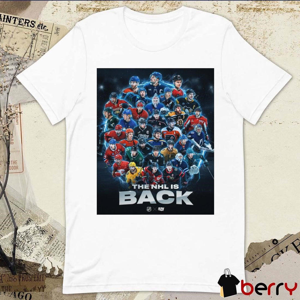 The NHL Is Back All Players All Teams Poster t-shirt