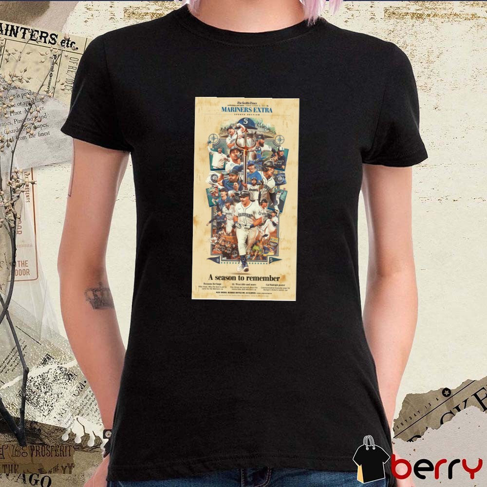 The Seattle Times Mariners Extra Sports Section A Season To Remember October 26 2025 Poster t-shirt