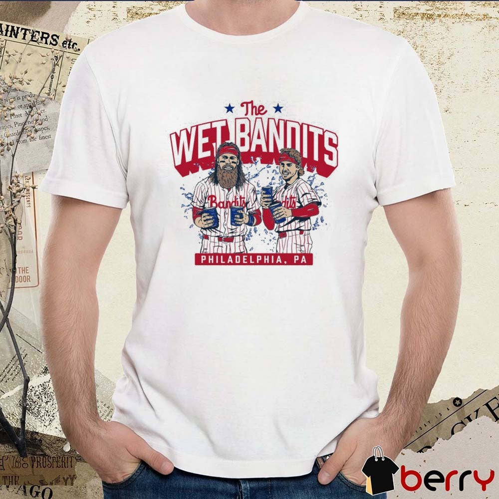 The Wet Bandits Philadelphia PA Bryson Stott and Brandon Marsh Philadelphia Phillies MLB Baseball Painting t-shirt