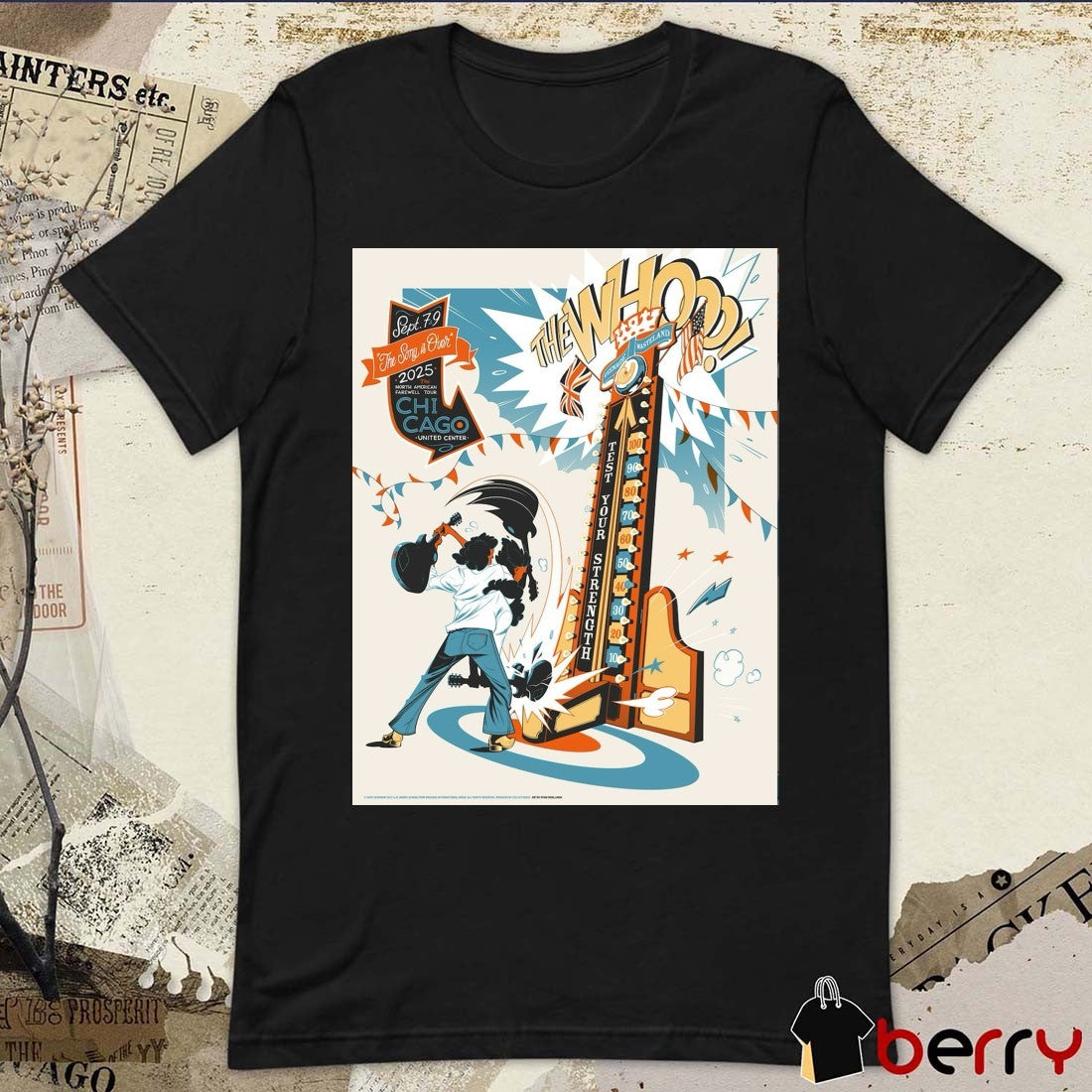 The Who September 7-9 2025 The Song Is Over The North American Farewell Tour Chicago Poster t-shirt