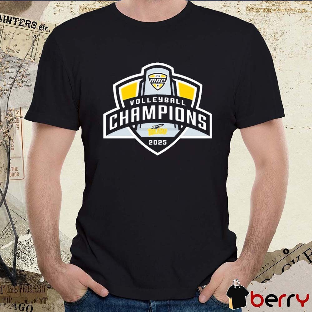 Toledo Rockets 2025 MAC Volleyball Tournament Champions t-shirt