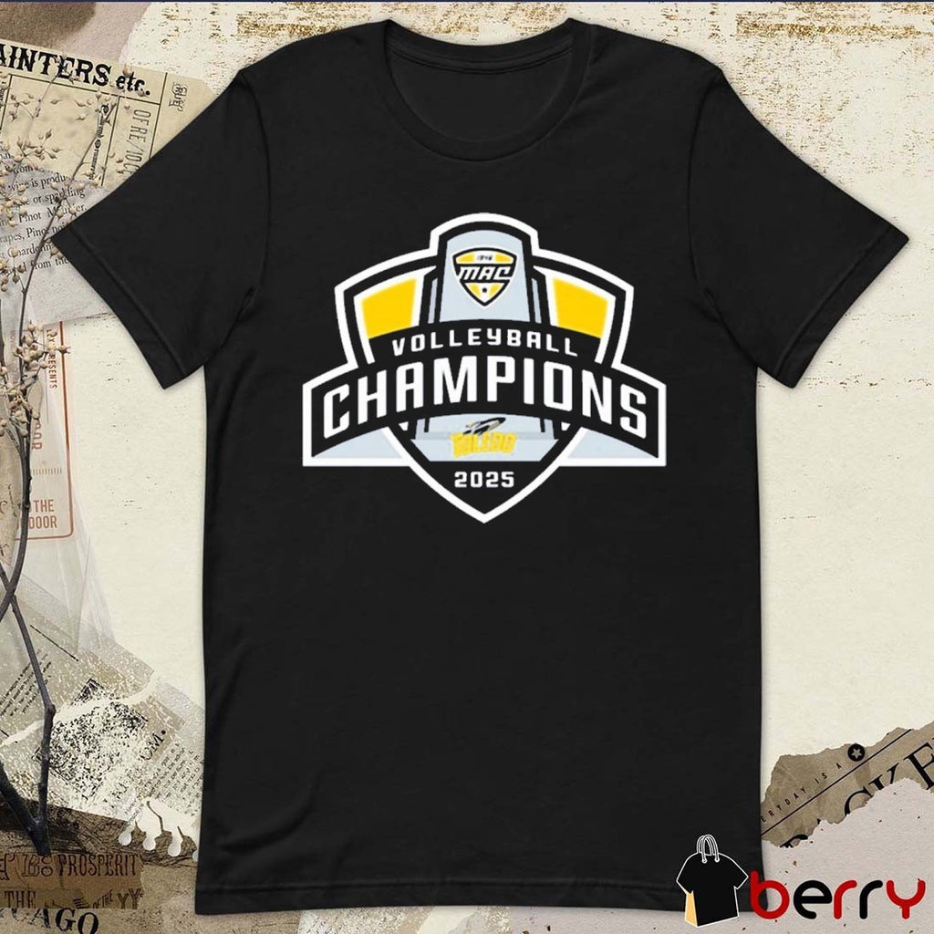 Toledo Rockets 2025 MAC Volleyball Tournament Champions t-shirt